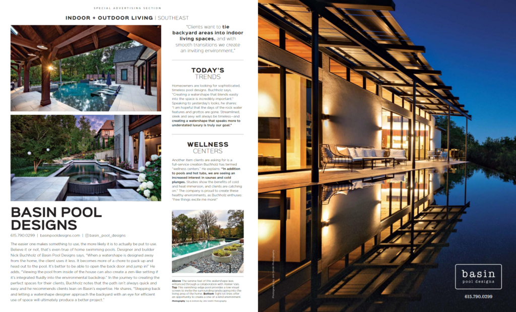 Pool With Basin Basin Pool Designs Featured in Luxe Interiors + Design Southeast ...